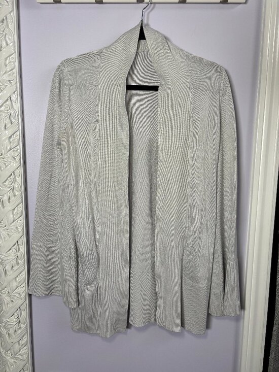 lululemon athletica Sweaters - Lululemon Cardigan Soft Light Grey Size M/L